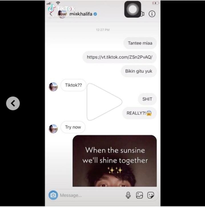 DM Dibales Mantan Artis Panas Mia Khalifa, Langsung Viral Ga Taunya Prank!!