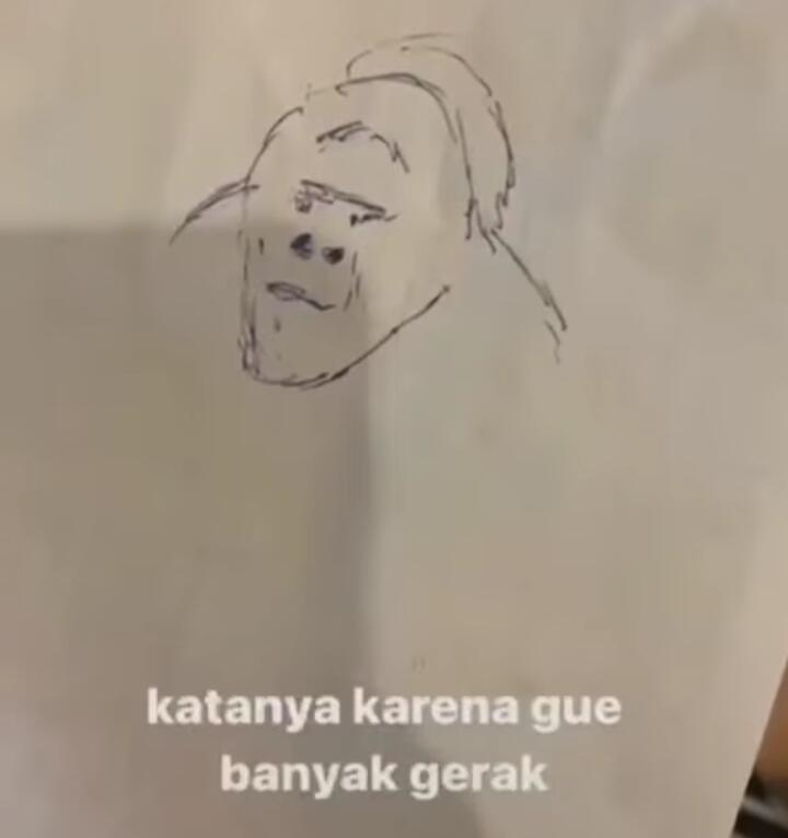 Kocak Bikin Ngakak! Bapak Gambar Wajah Anaknya dengan Serius, Eh Hasilnya Kok Gitu?