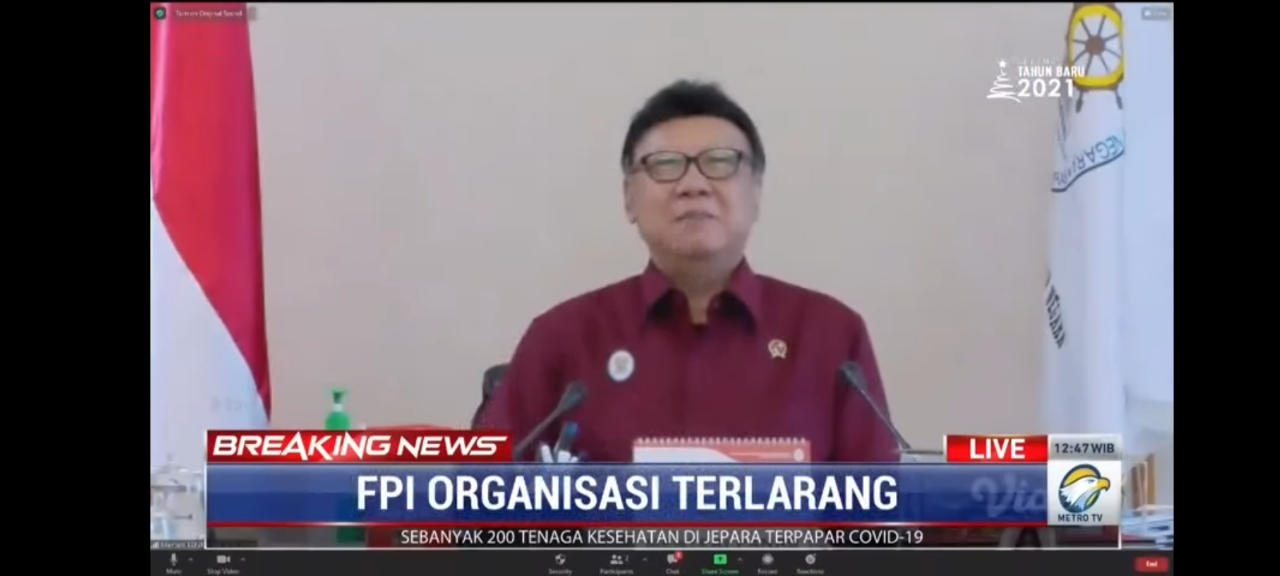 Pemerintah Resmi Larang FPI!