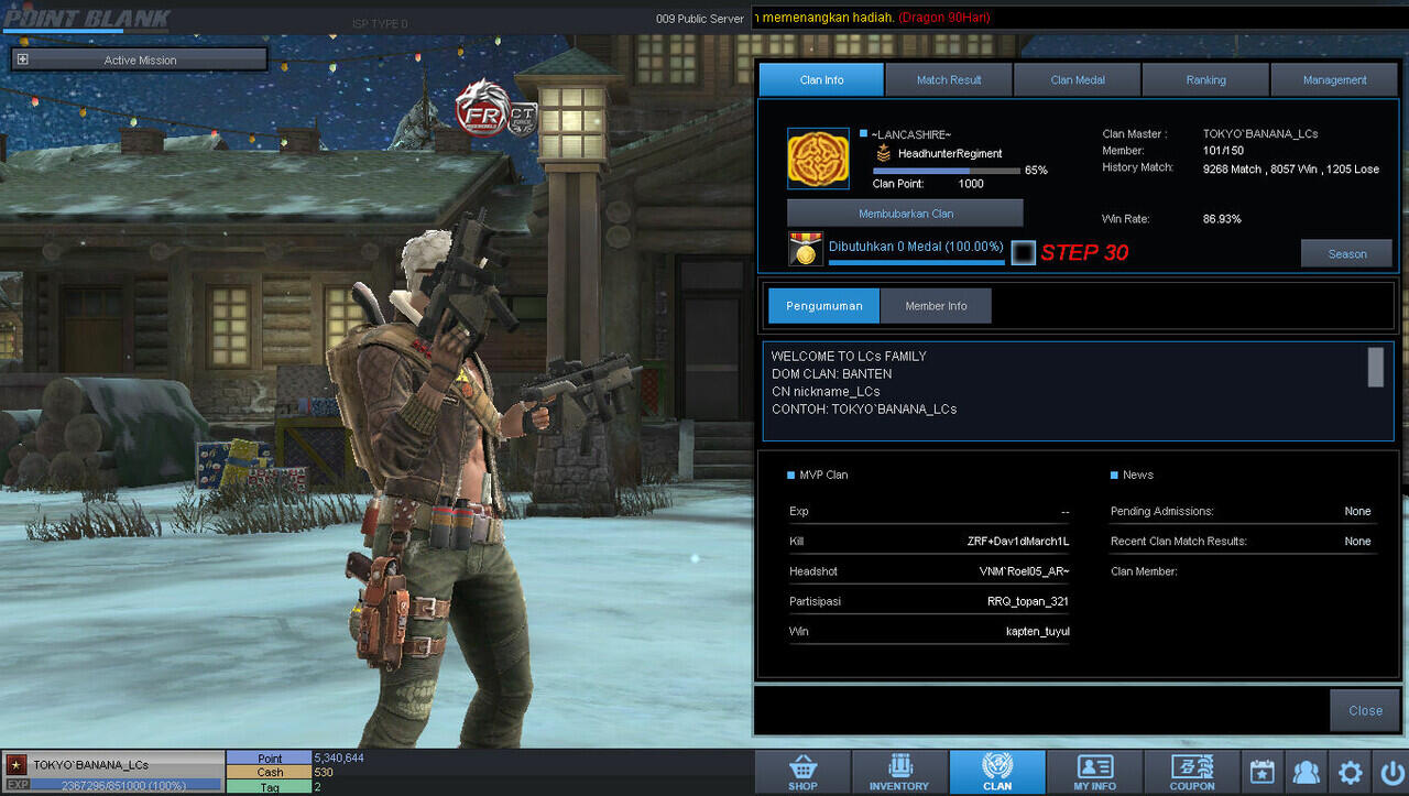 Open Recruitment Member Clan ~LANCASHIRE~ Point Blank Zepetto