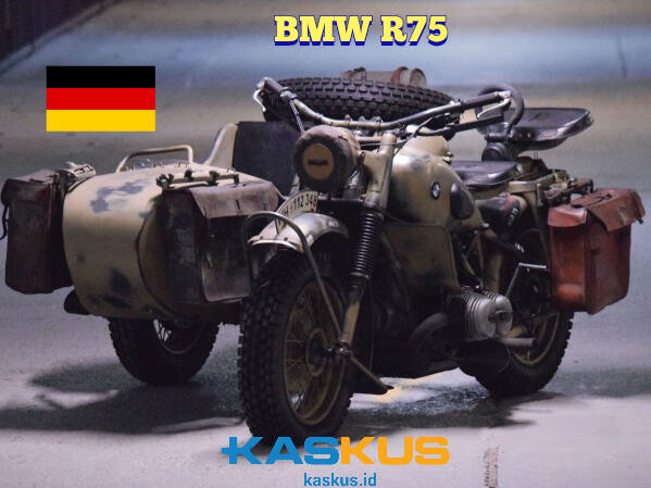 BMW R75 - Motor Militer Buatan Jerman yang Mendunia Semasa Perang Dunia 2