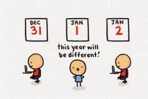 Tahun Baru, Resolusi baru, Omong Kosong Baru