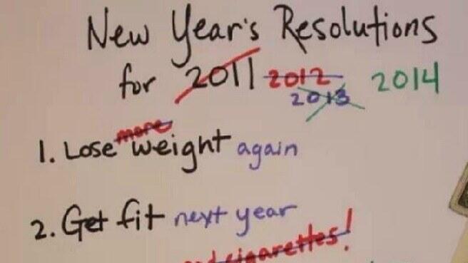 Tahun Baru, Resolusi baru, Omong Kosong Baru