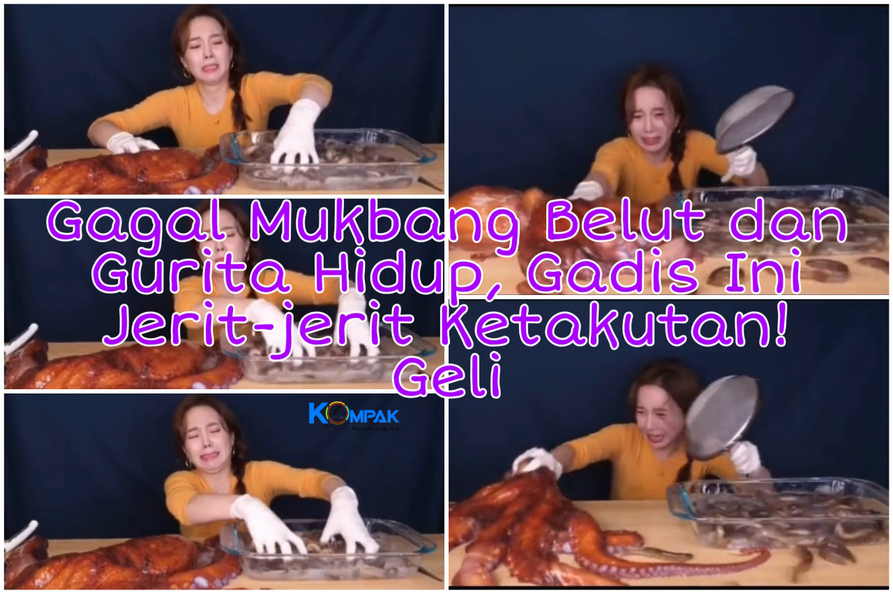 Viral Gagal Mukbang Belut dan Gurita Hidup, Wanita Ini Nangis Jerit-jerit Ketakutan!