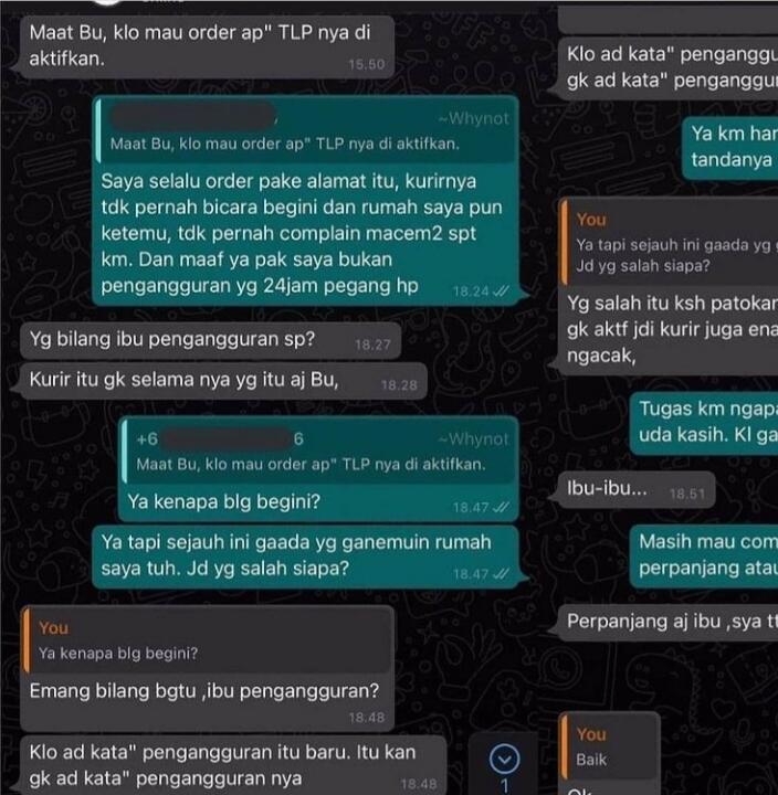 Tak Terima Diingatkan Kurir Untuk Mengaktifkan Handphone, Ibu Ini Malah Ngamuk!