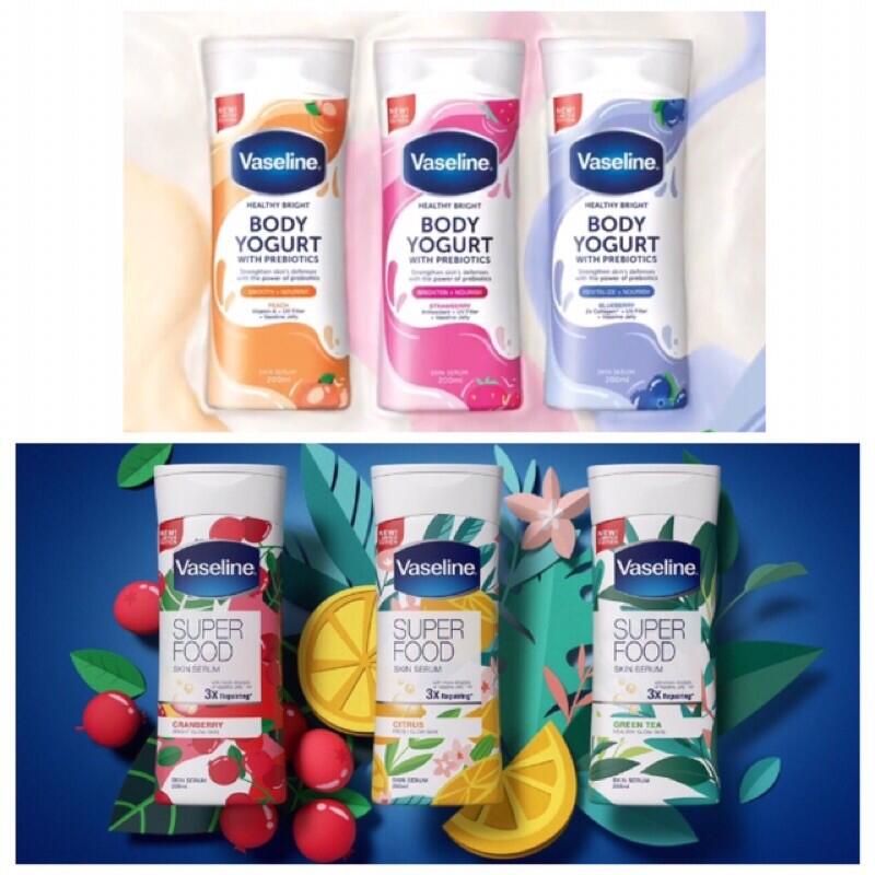 REVIEW PRODUK VASELINE SUPERFOODSKIN DAN VASELINE BODY YOGURT