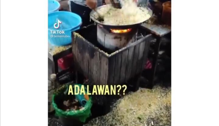 Viral Penjual Nasi Goreng Masak Sampai Tumpah-tumpah, Netizen Menyayangkan! Faktanya?