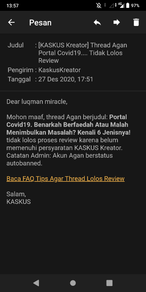 Surat Terbuka Untuk Manajemen Kaskus:11 Tahun Ngaskus, &quot;Dipecat&quot; H-1 Sebelum &quot;Gajian&quot;