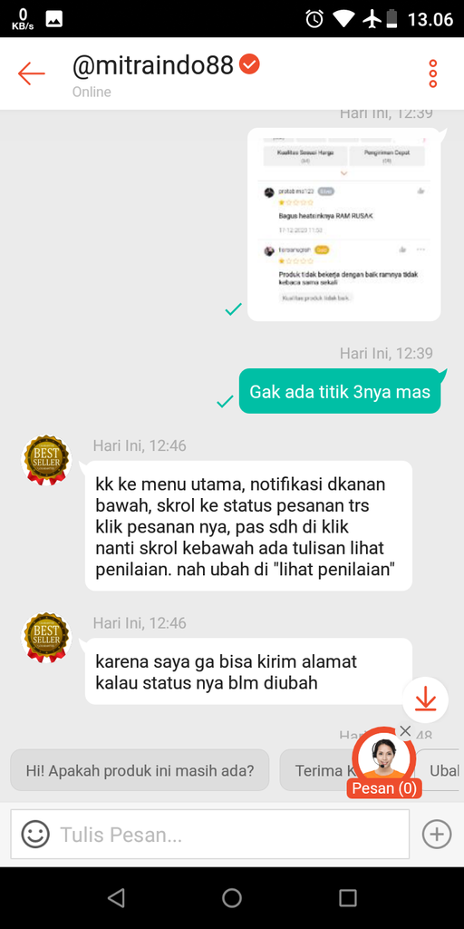 Hati 2 kalau beli barang online