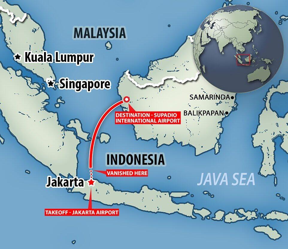 Pesawat Sriwijaya Air Rute Jakarta-Pontianak Jatuh. Hilang Kontak Pukul Sabtu..
