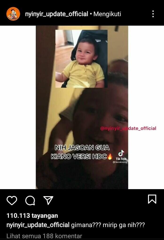 Tidak hanya Rafathar, Kiano juga ada Kembaran nya gess.