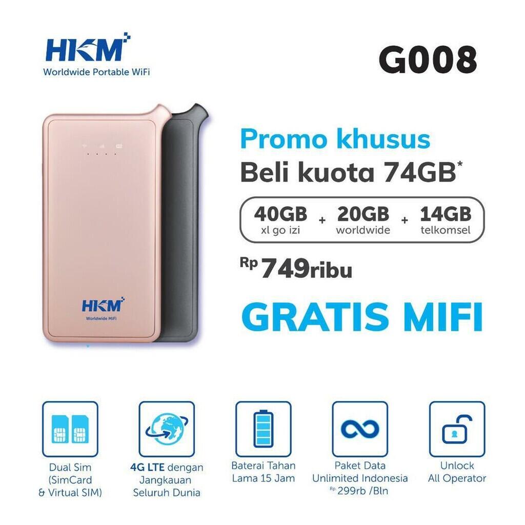 &#91;REVIEW&#93; mifi modem wifi HKM GlocalMe G008 ngenet ga ribet di mana pun seluruh dunia!