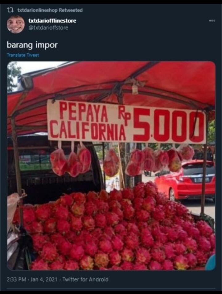 Cara Promosi Pedagang Bikin Geleng Kepala, antara Tulisan dan Dagangan Beda!