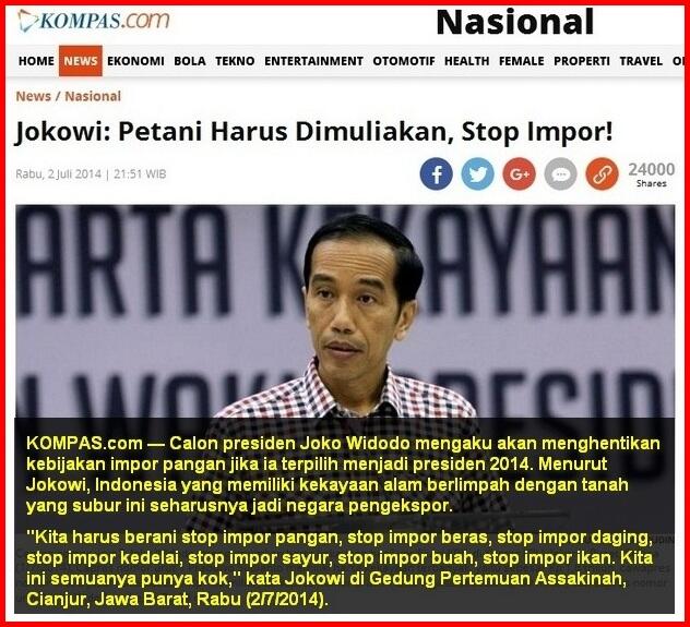 Jokowi Jengkel, RI Masih Impor Kedelai Sampai Gula Jutaan Ton