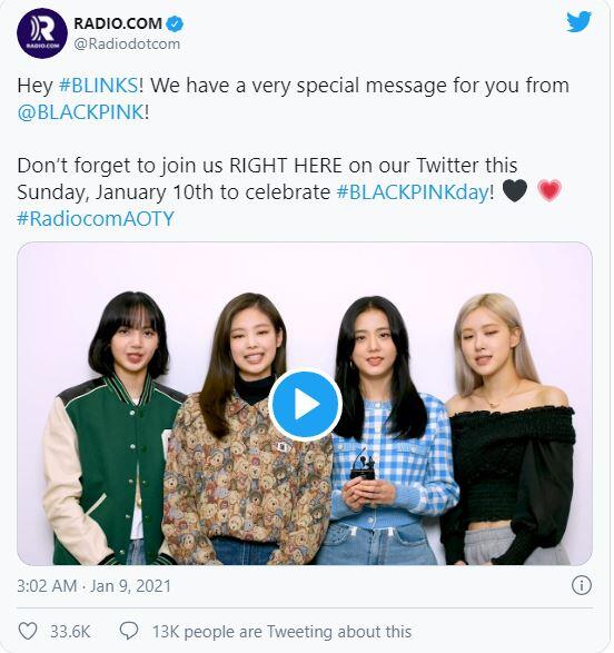 Selamat! Blackpink Dapat Gelar 'Artist of The Year' dari RADIO.COM