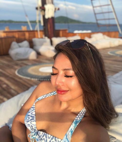 9 Potret Maria Selena dengan Body Goal, Bukti Gemar Olahraga!