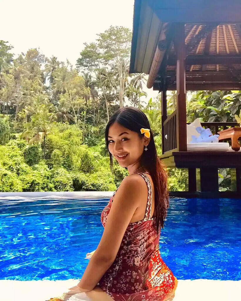 9 Potret Maria Selena dengan Body Goal, Bukti Gemar Olahraga!