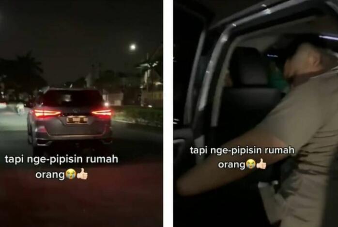 Viral, Seorang Pria Kepergok BAK Depan Rumah Orang, Bukannya Minta Maaf, Malah Kabur!