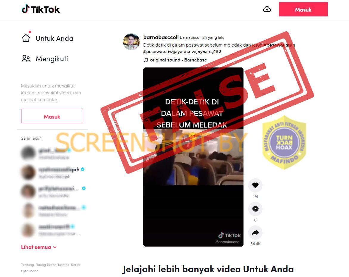 Detik-detik di Dalam Pesawat Sriwijaya Air Sebelum Jatuh