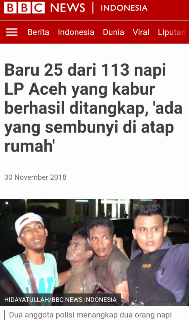 Jumlah Napi dan Tahanan di Aceh Over Load, 2 Lapas Baru Segera Dibangun