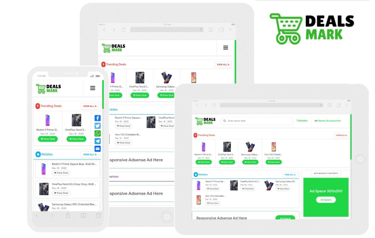 Deals Mark &#91;Pure APK Affiliate Redesign&#93; | Best Affiliate Marketing Blogger Template