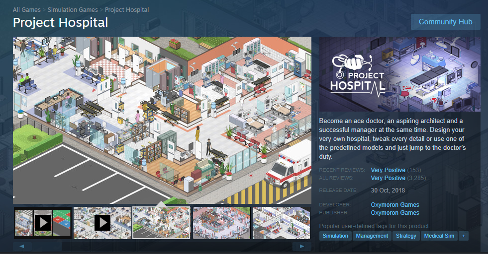 Pengen Jadi Direktur Rumah Sakit? Nih, Project Hospital Game!