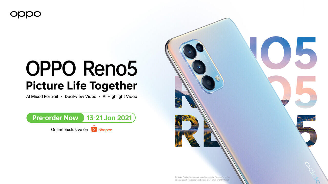 Buka Pre-order Eksklusif di Shopee, Ini Keunggulan dari OPPO Reno5