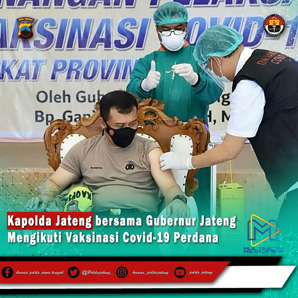 Usai Divaksin, Dokter Tirta dan Ganjar Sama-sama Merasa Lapar