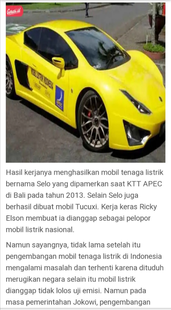 Inovatif Dari Sebuah Kendaraan Ramah Lingkungan, Indonesia Juga Punya
