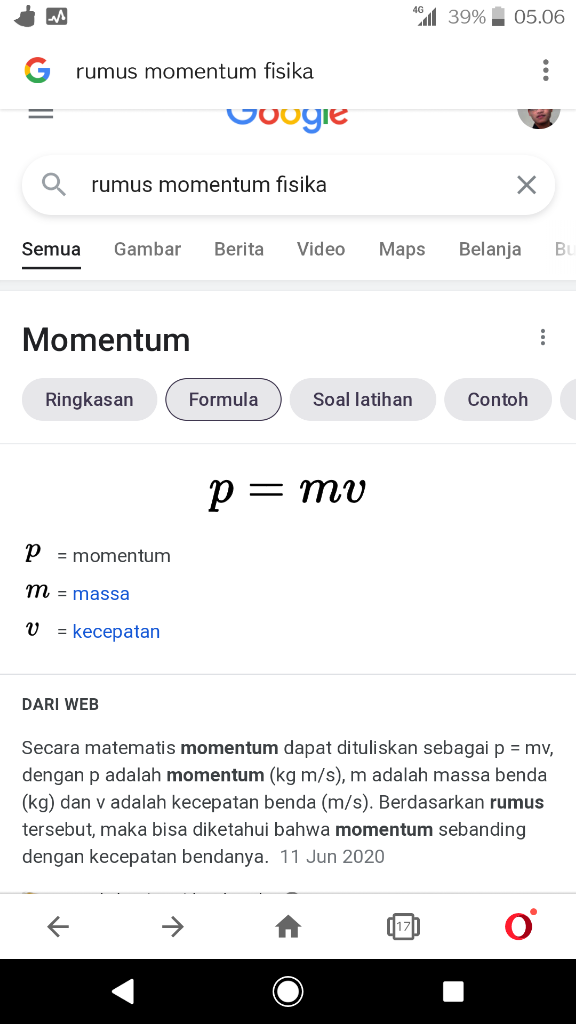 THE POWER OF MOMENTUM