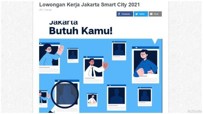 Besaran Gaji di 39 Posisi Loker Jakarta Smart City 2021, dari Graphic Designer