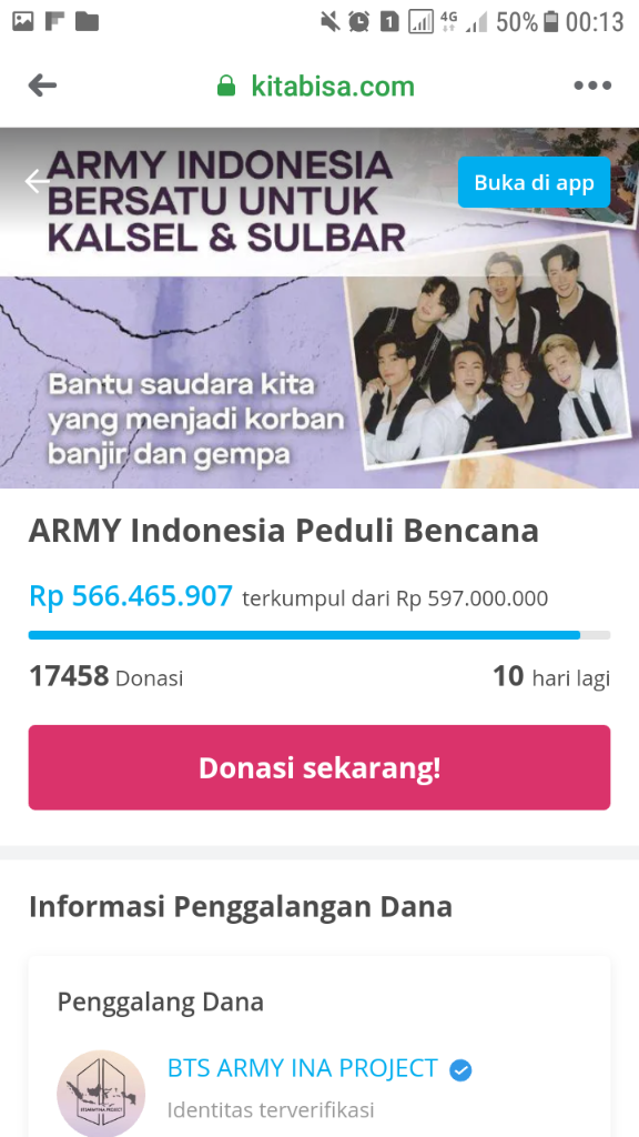 Salut! Para Fans K-POP Turut Open Donasi! Nominalnya Gak Tanggung-tanggung!