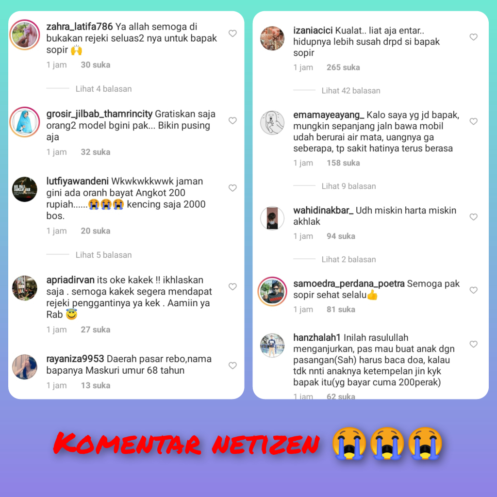 Cekcok Dengan Penumpang,Sedih Sopir Angkot Yang Sudah Tua Ini Cuma Dibayar 200 Rupiah