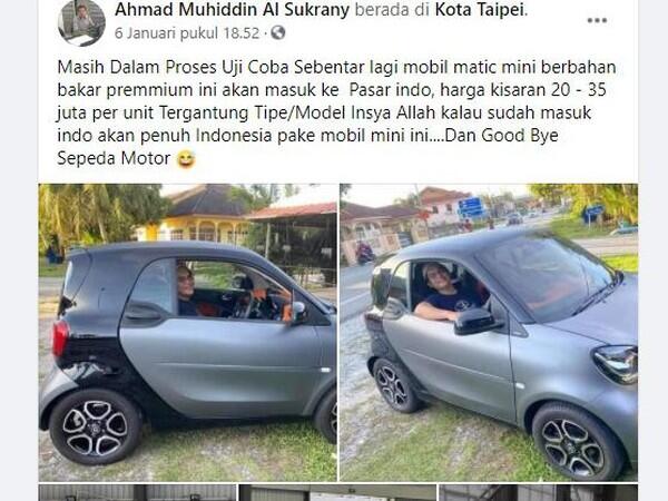 Mobil Listrik Itu Mungil, Murah Dan Tidak Kehujanan