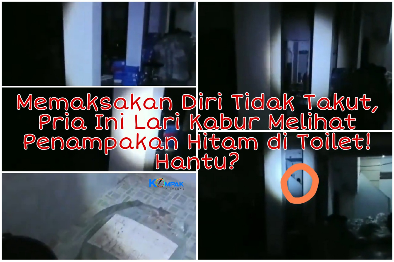 Memaksakan Diri Tidak Takut, Pria Ini Lari Kabur Saat Melihat Penampakan di Toilet!