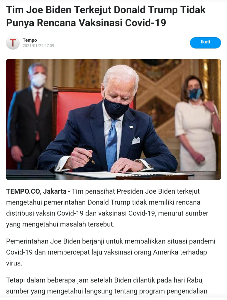 33 Orang Meninggal Usai Divaksinasi di Norwegia, Indonesia Evaluasi Vaksin Pfizer