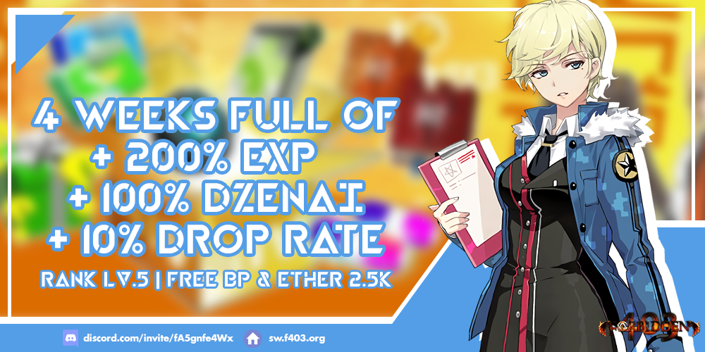 F403 Soul Worker | 10x Exp + 5x Drop
