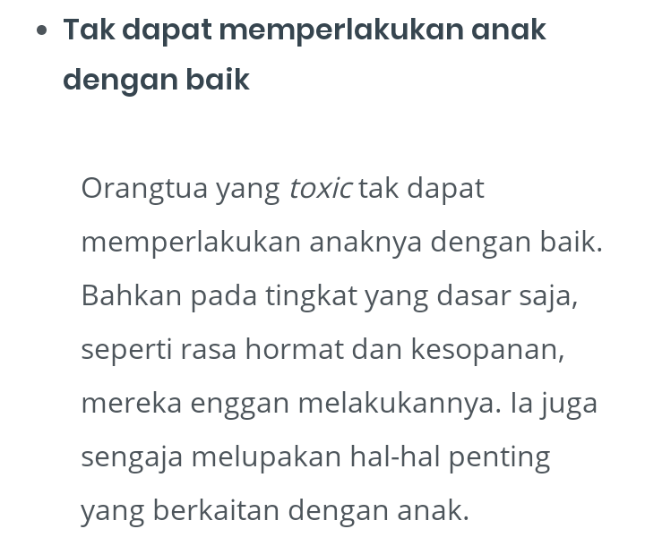 Sadarkah Bunda Perbuatan Berikut Merupakan Perundungan Bagi Anak?Toxic Parent!