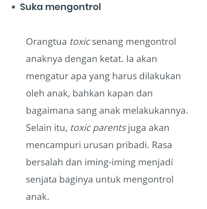 Sadarkah Bunda Perbuatan Berikut Merupakan Perundungan Bagi Anak?Toxic Parent!