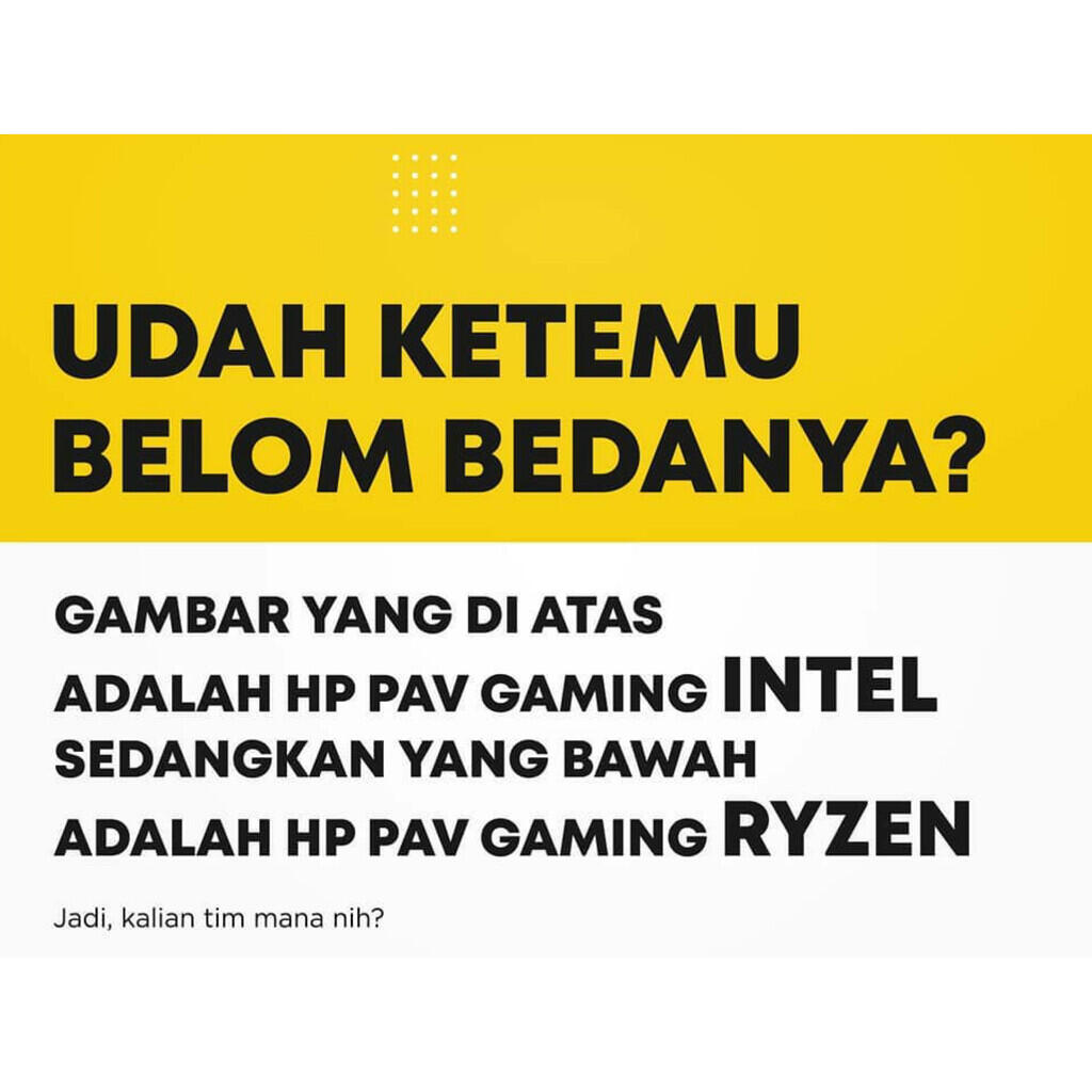 find the difference HP Pavilion Gaming 15 Intel Core and AMD Ryzen