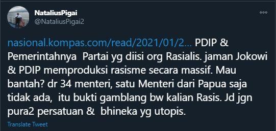 Dihina Gorila, Natalius Pigai: Rasis, Menteri Jokowi Tak Ada dari Papua!