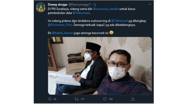 Kasus Kebocoran Data Denny Siregar Disidang, Haikal Hassan Diduga Terlibat