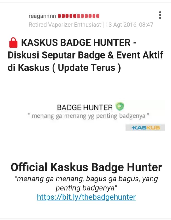 I'AM THE NEXT BADGE HUNTER