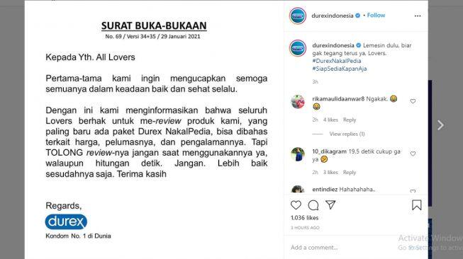 Durex Izinkan Pengguna Review Produk, Begini Reaksi Warganet