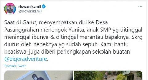 Gara-gara Kisruh Eiger, Postingan Ridwan Kamil Ini Jadi Bulan-bulanan