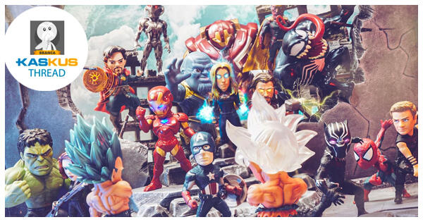 GOKU VEGETA vs AVENGER MARVEL - menang mana kira-kira gan...