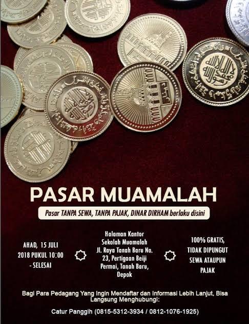 Ada Pasar Muamalah Depok, Transaksi Pakai Dinar &amp; Dirham

