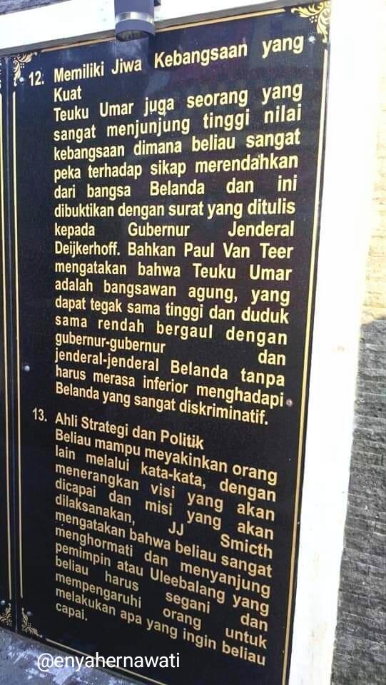 &#91;Coc Reg. Aceh&#93; Tugu Topi Johan Pahlawan, di Meulaboh, Aceh Barat