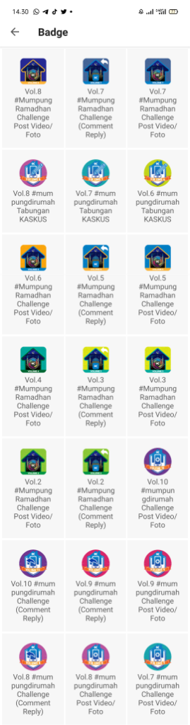 COC KBH Badge yang Ane Rindukan