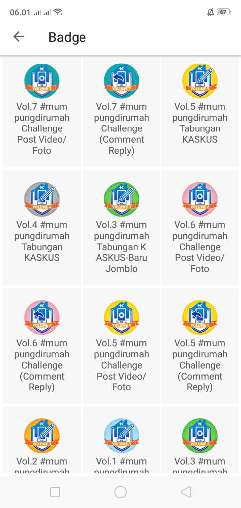 Suka Duka Dunia Badge Versi Bunda Oya